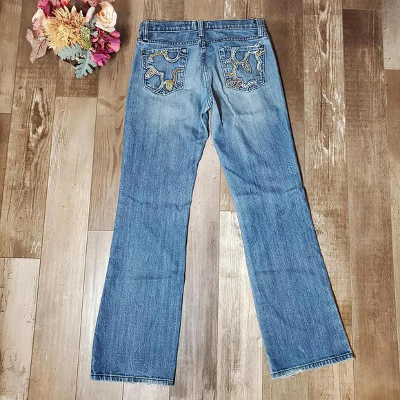 Vigoss Medium Wash Bootcut Jeans Juniors Size 9/10 - Picture 3 of 12